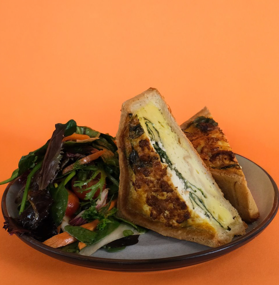 Turkey Bacon and Cheddar Quiche